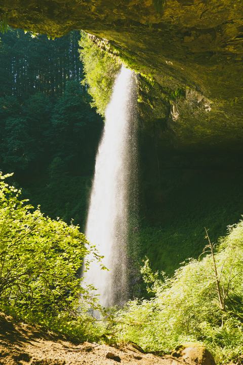 Behind the Falls
